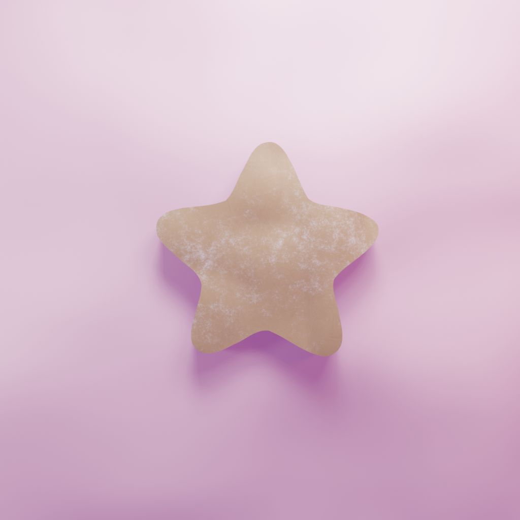 Star Rounded Cookie Cutter Biscuit dough baking sugar cookie gingerbread