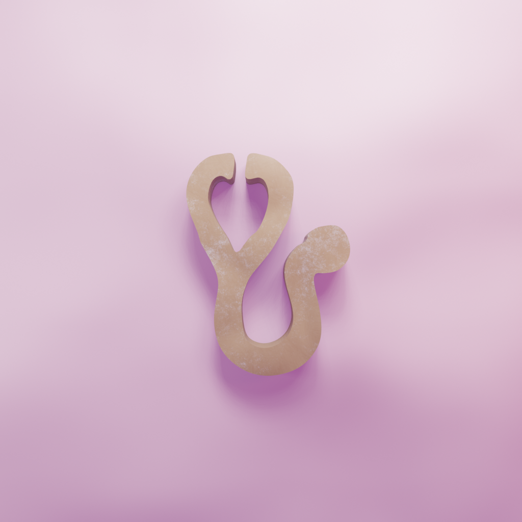 Stethoscope Cookie Cutter Biscuit dough baking sugar cookie gingerbread