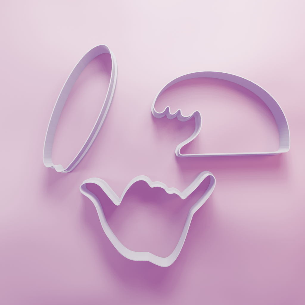 Surf Pack – Cookie Cutters Biscuit dough baking sugar cookie gingerbread