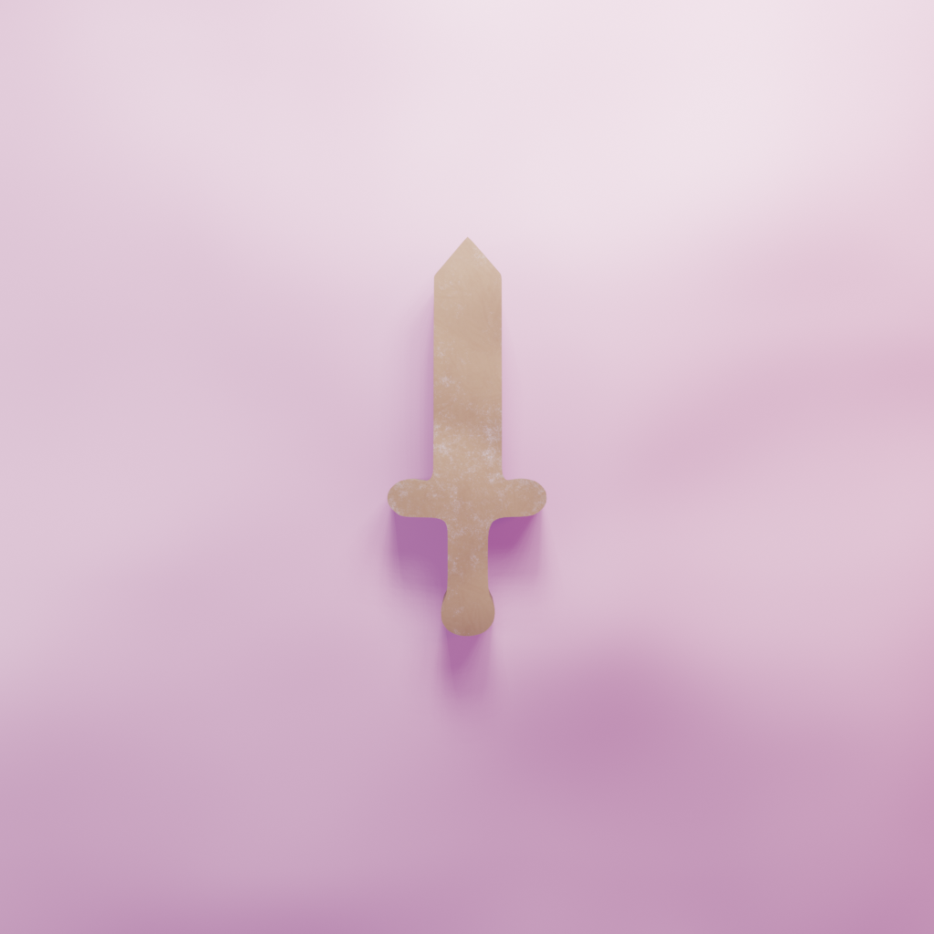 Sword Cookie Cutter Biscuit dough baking sugar cookie gingerbread