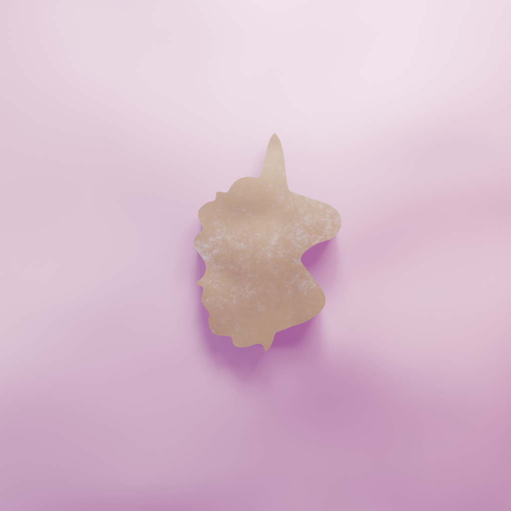 Unicorn Head Cookie Cutter Biscuit dough baking sugar cookie gingerbread