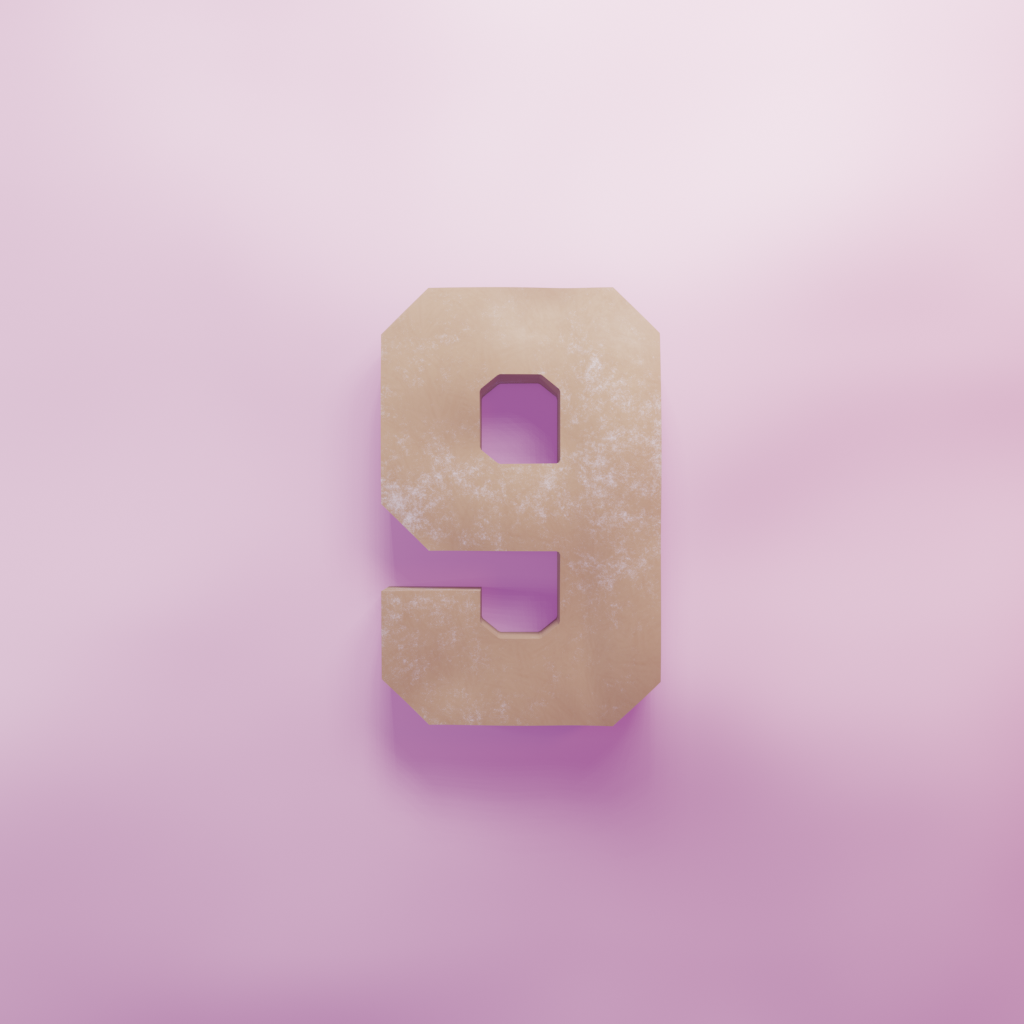 Varsity 9 Cookie Cutter Biscuit dough baking sugar cookie gingerbread