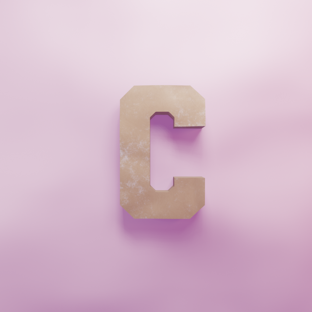 Varsity C Cookie Cutter Biscuit dough baking sugar cookie gingerbread