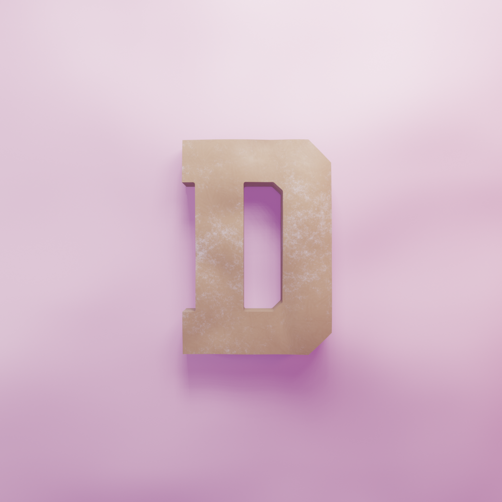 Varsity D Cookie Cutter Biscuit dough baking sugar cookie gingerbread