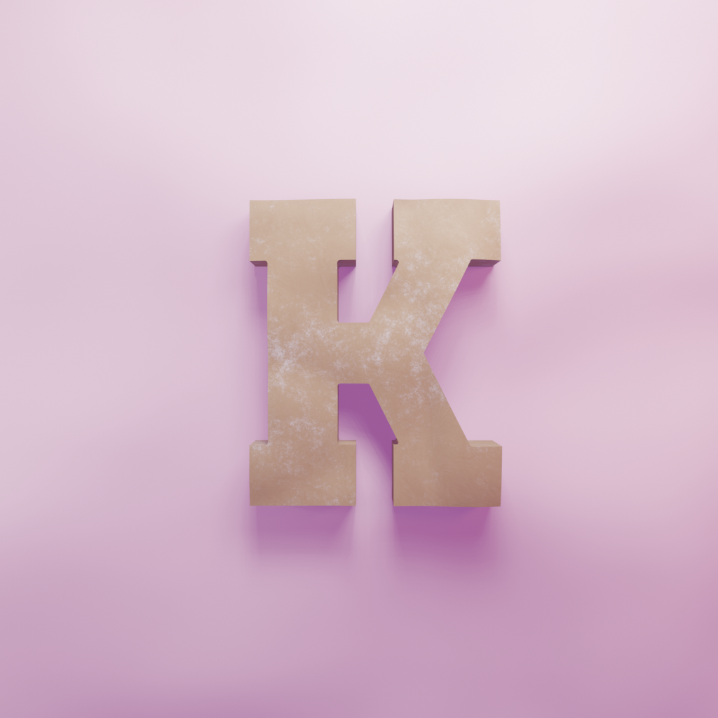 Varsity K Cookie Cutter Biscuit dough baking sugar cookie gingerbread