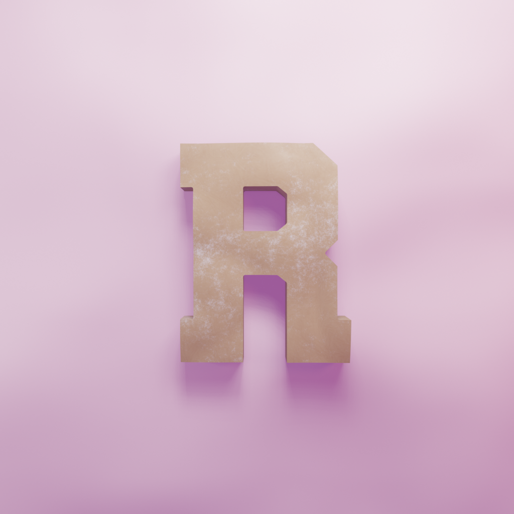 Varsity R Cookie Cutter Biscuit dough baking sugar cookie gingerbread