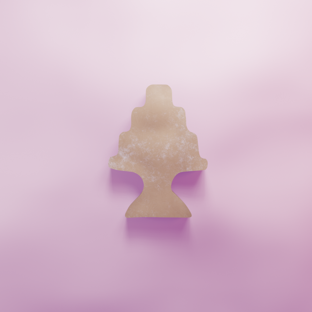 Wedding Cake on Stand Cookie Cutter Biscuit dough baking sugar cookie gingerbread