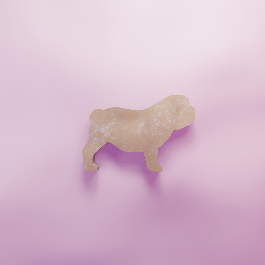 Bulldog Cookie Cutter Biscuit dough baking sugar cookie gingerbread