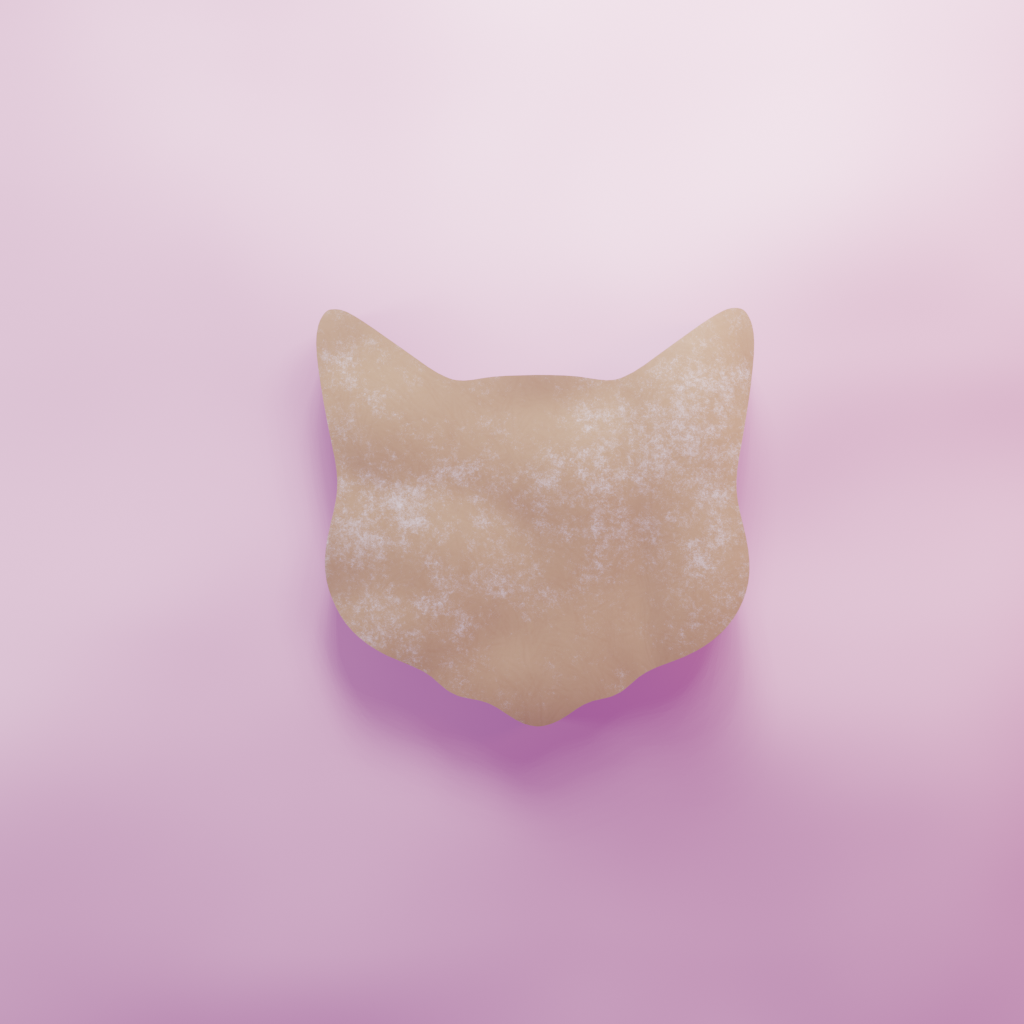 Cat Head Cookie Cutter Biscuit dough baking sugar cookie gingerbread