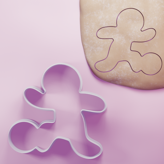 Gingerbread Person Playing Football Cookie Cutter