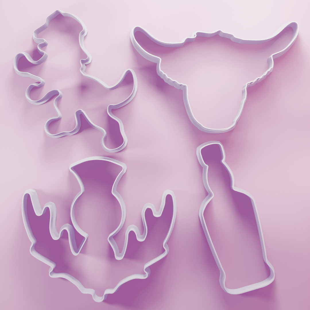 Scotland Pack - Cookie Cutters - Burns Night / St Andrews Day