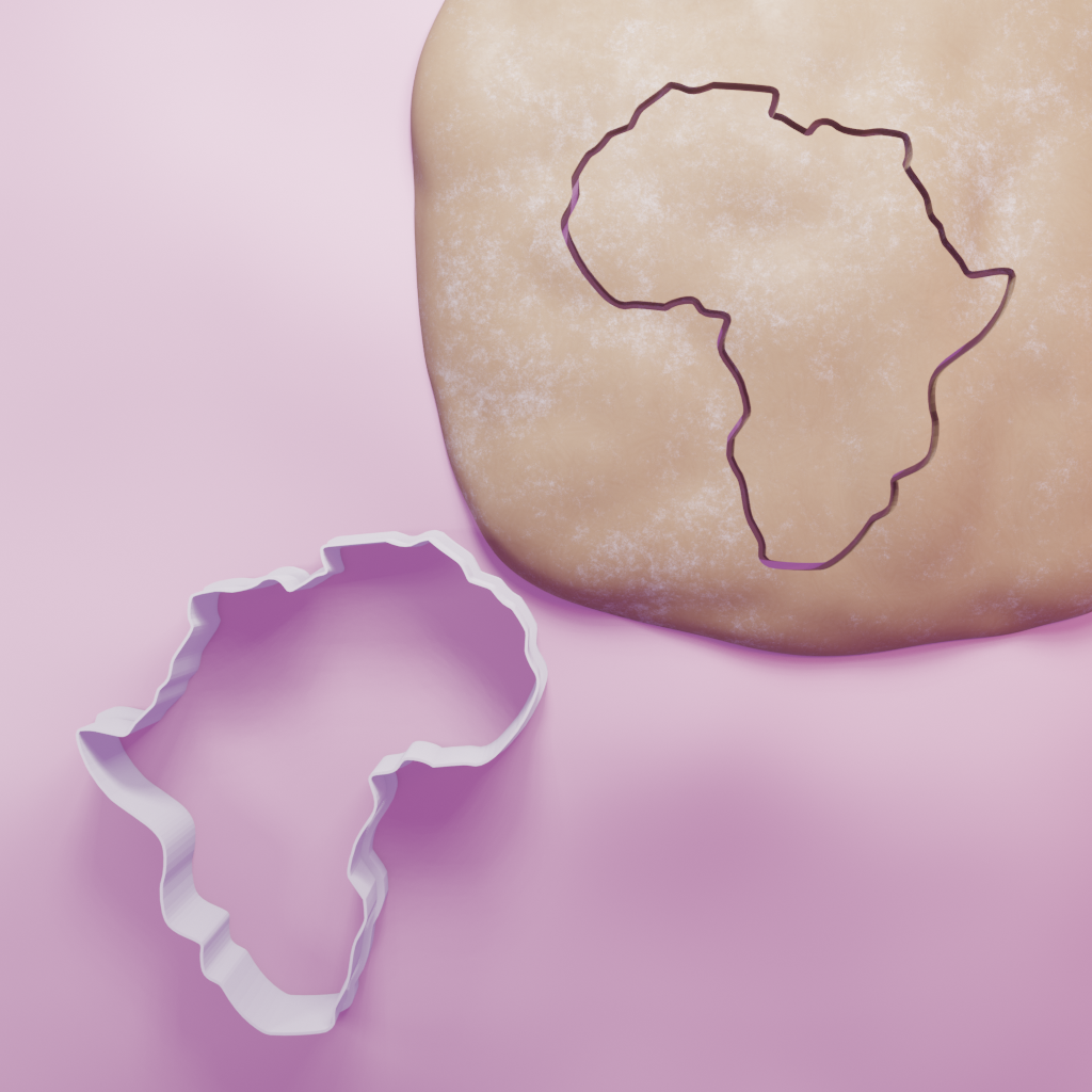 Africa Cookie Cutter Biscuit dough baking sugar cookie gingerbread