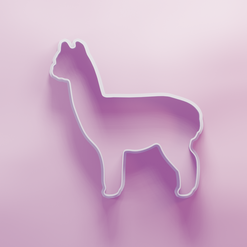 Alpaca Cookie Cutter Biscuit dough baking sugar cookie gingerbread