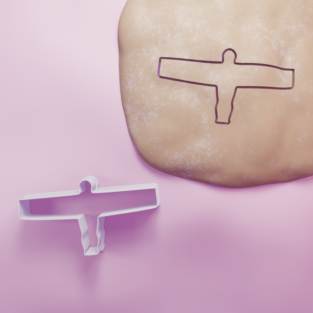 Angel of the North Cookie Cutter Biscuit dough baking sugar cookie gingerbread