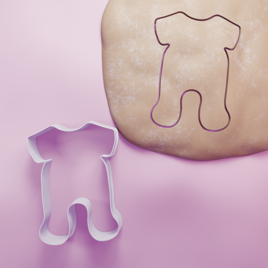 Baby pyjamas Cookie Cutter Biscuit dough baking sugar cookie gingerbread