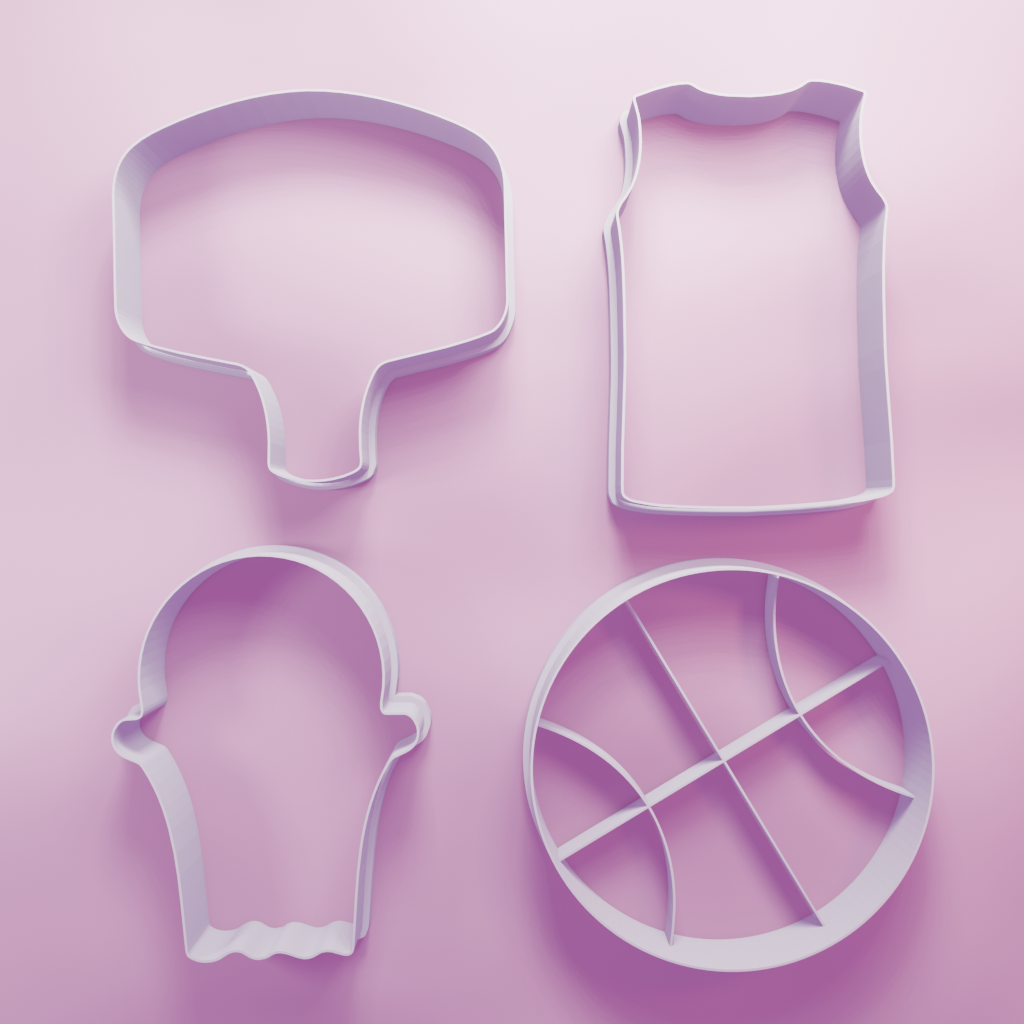 Basketball Pack – Cookie Cutters Biscuit dough baking sugar cookie gingerbread