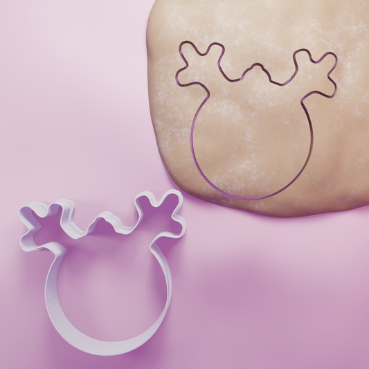 Bauble Reindeer Cookie Cutter Biscuit dough baking sugar cookie gingerbread