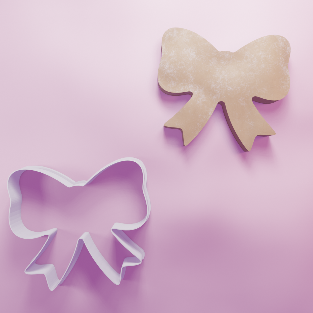 Bow Cookie Cutter Biscuit dough baking sugar cookie gingerbread