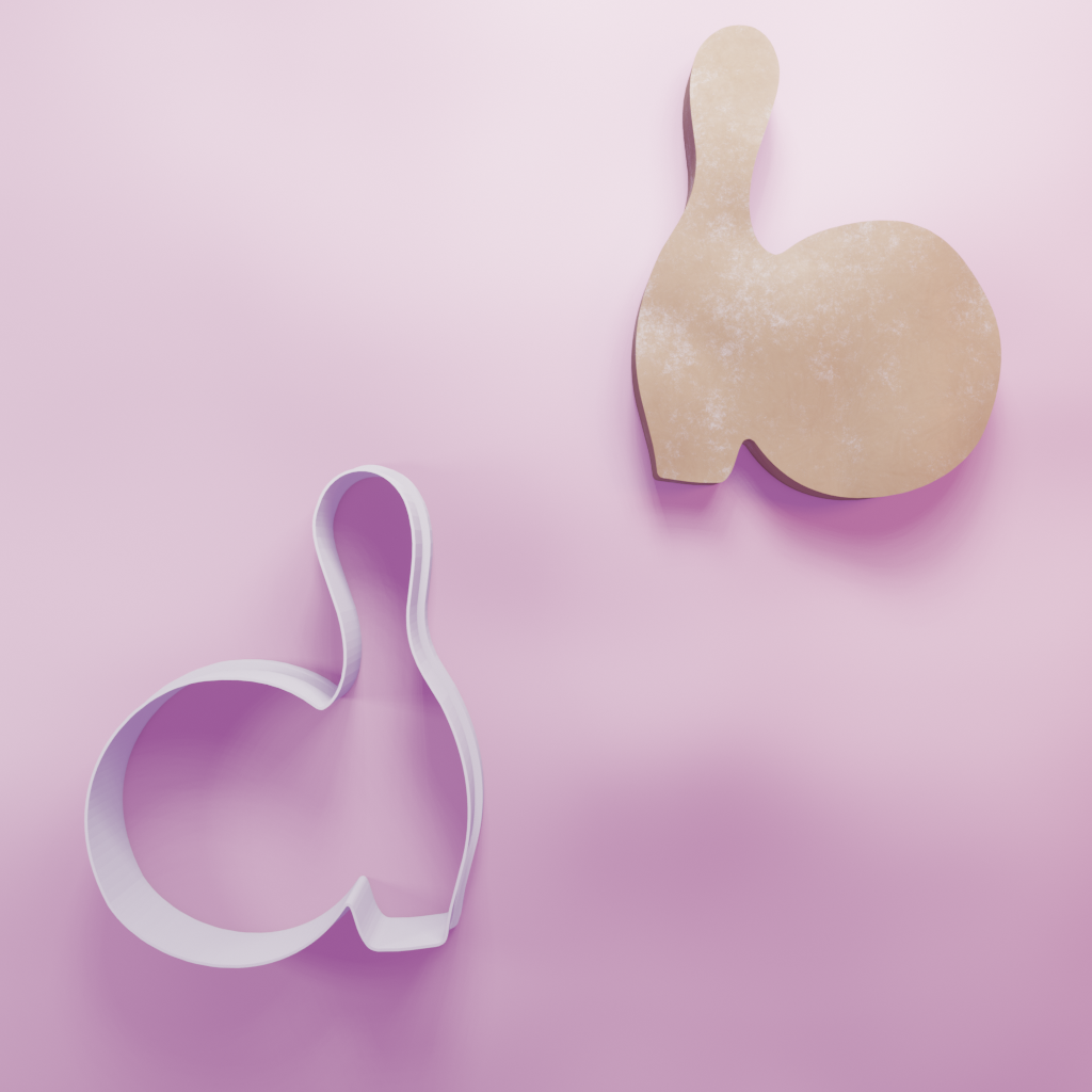 Bowling Pin and Ball Cookie Cutter Biscuit dough baking sugar cookie gingerbread