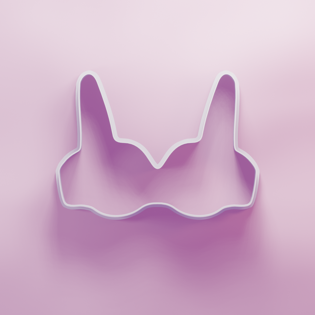 Bra Outline Cookie Cutter Biscuit dough baking sugar cookie gingerbread
