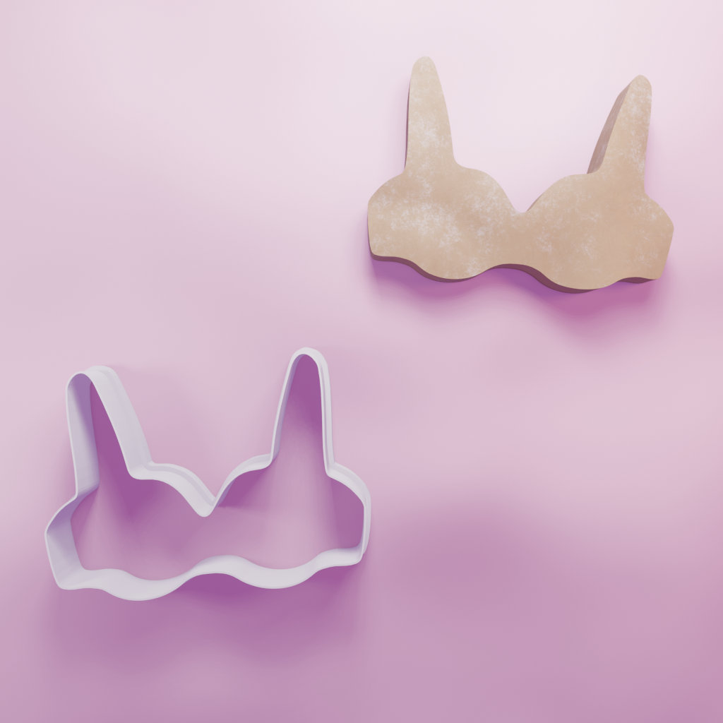 Bra Outline Cookie Cutter Biscuit dough baking sugar cookie gingerbread