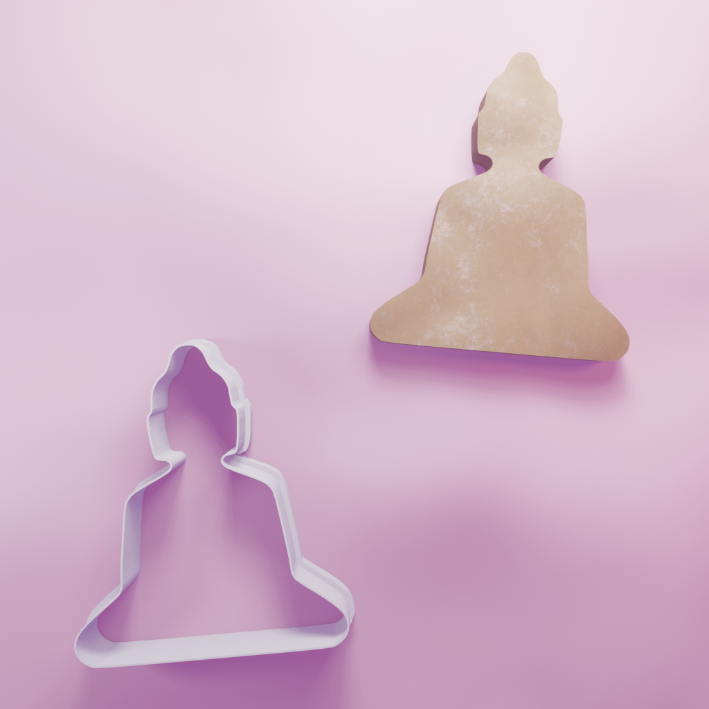Buddah Cookie Cutter Biscuit dough baking sugar cookie gingerbread