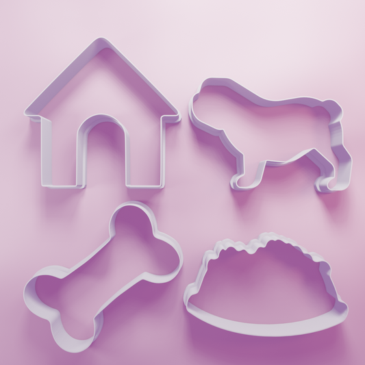 Bulldog Dog Pack – Cookie Cutters Biscuit dough baking sugar cookie gingerbread