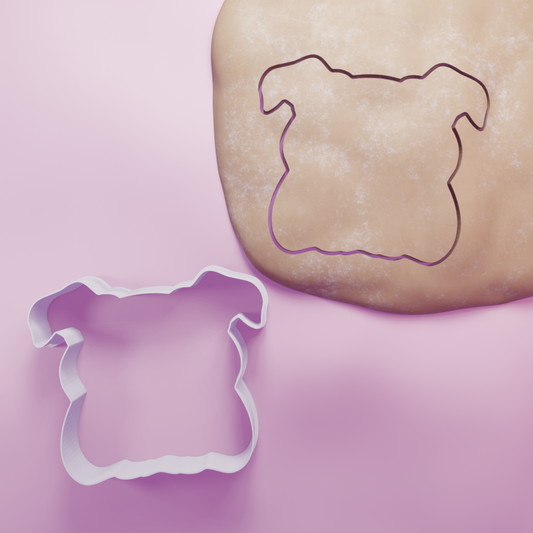Bulldog Head Cookie Cutter Biscuit dough baking sugar cookie gingerbread