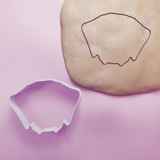 Bulldog Muzzle Cookie Cutter Biscuit dough baking sugar cookie gingerbread