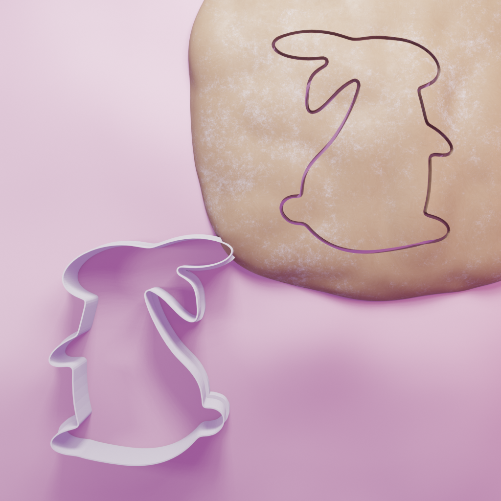 Bunny Standing Cookie Cutter Biscuit dough baking sugar cookie gingerbread