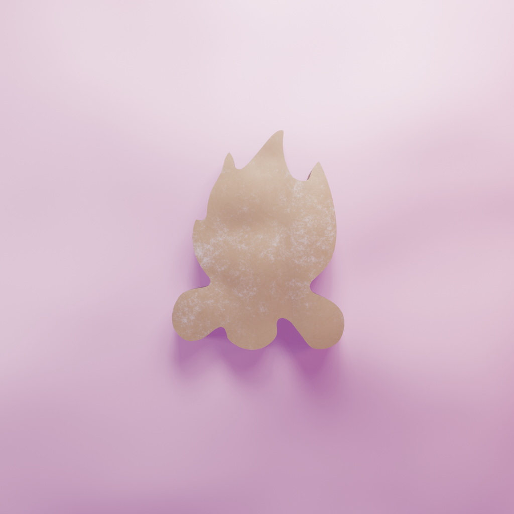 Campfire Cookie Cutter Biscuit dough baking sugar cookie gingerbread