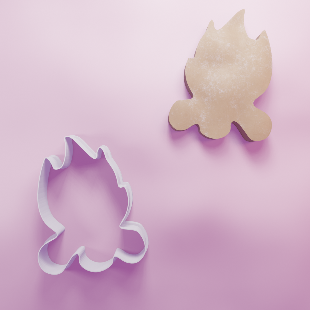 Campfire Cookie Cutter Biscuit dough baking sugar cookie gingerbread