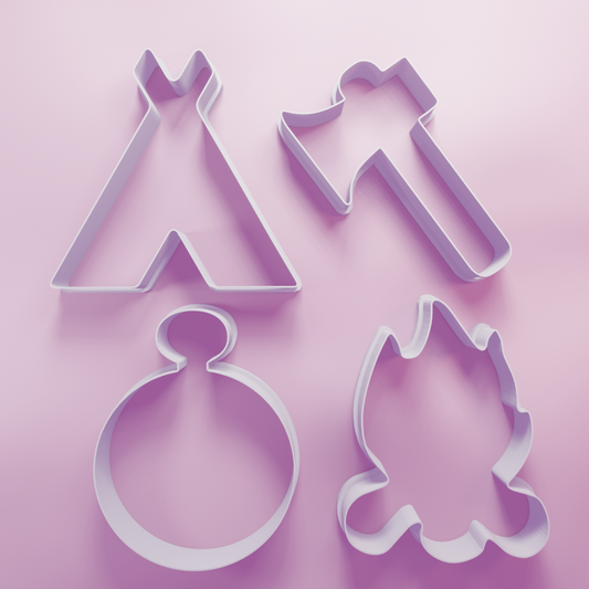 Camping Pack – Cookie Cutters Biscuit dough baking sugar cookie gingerbread