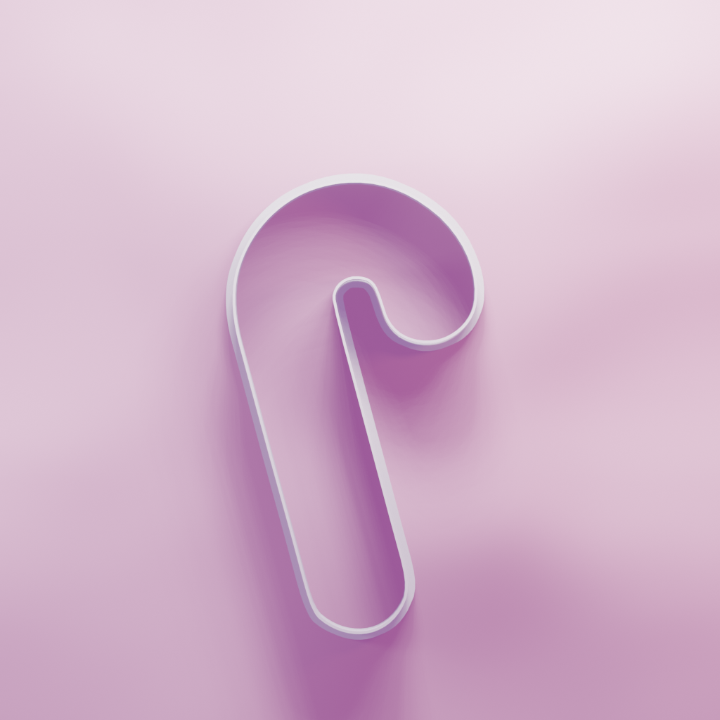 Candy Cane Cutter Candy Cane Cookie Cutter - Christmas – Cutting About