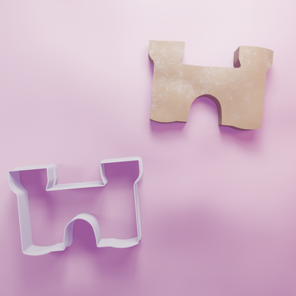 Castle Cookie Cutter Biscuit dough baking sugar cookie gingerbread