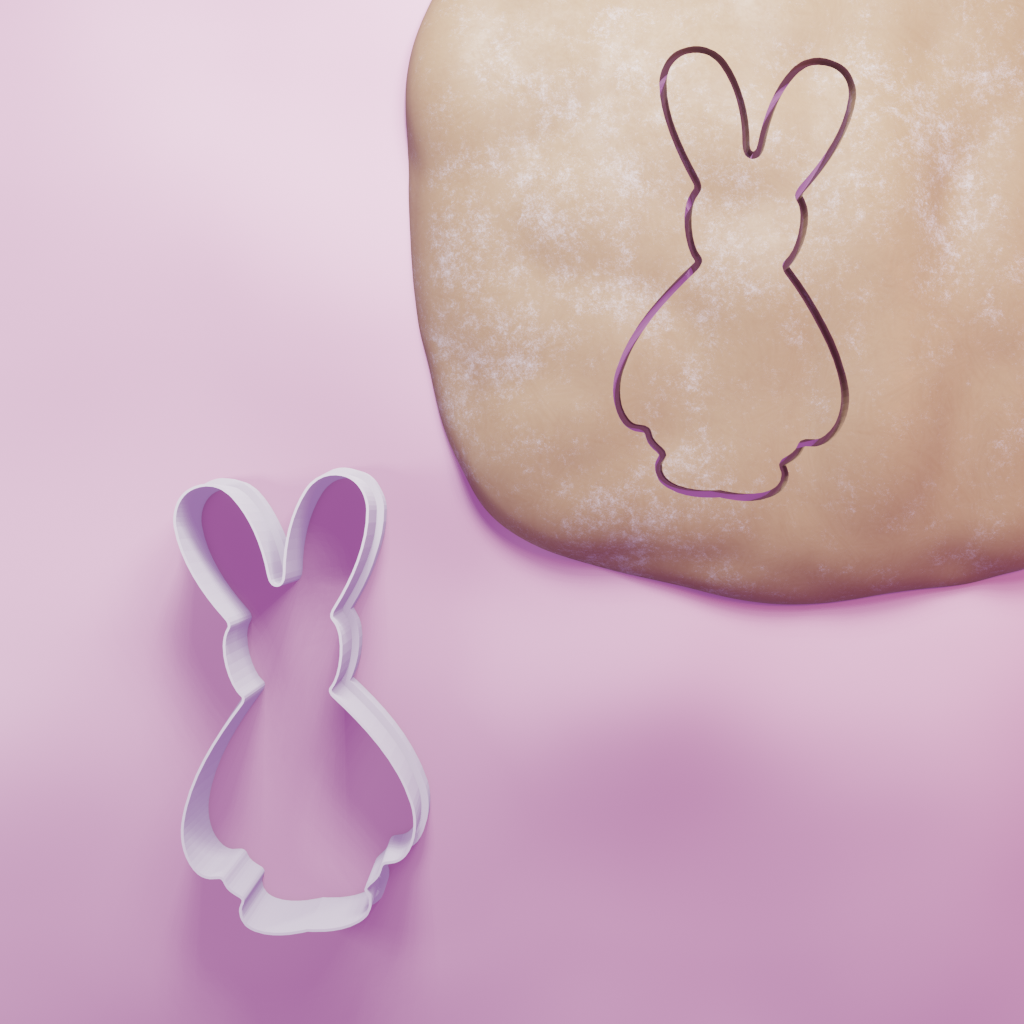 Chocolate Bunny Cookie Cutter Biscuit dough baking sugar cookie gingerbread