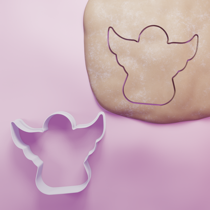 Christmas Angel wings up Cookie Cutter Biscuit dough baking sugar cookie gingerbread