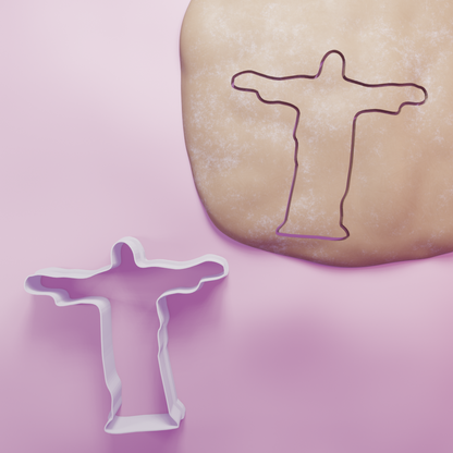 Christ the Redeemer Cookie Cutter Biscuit dough baking sugar cookie gingerbread