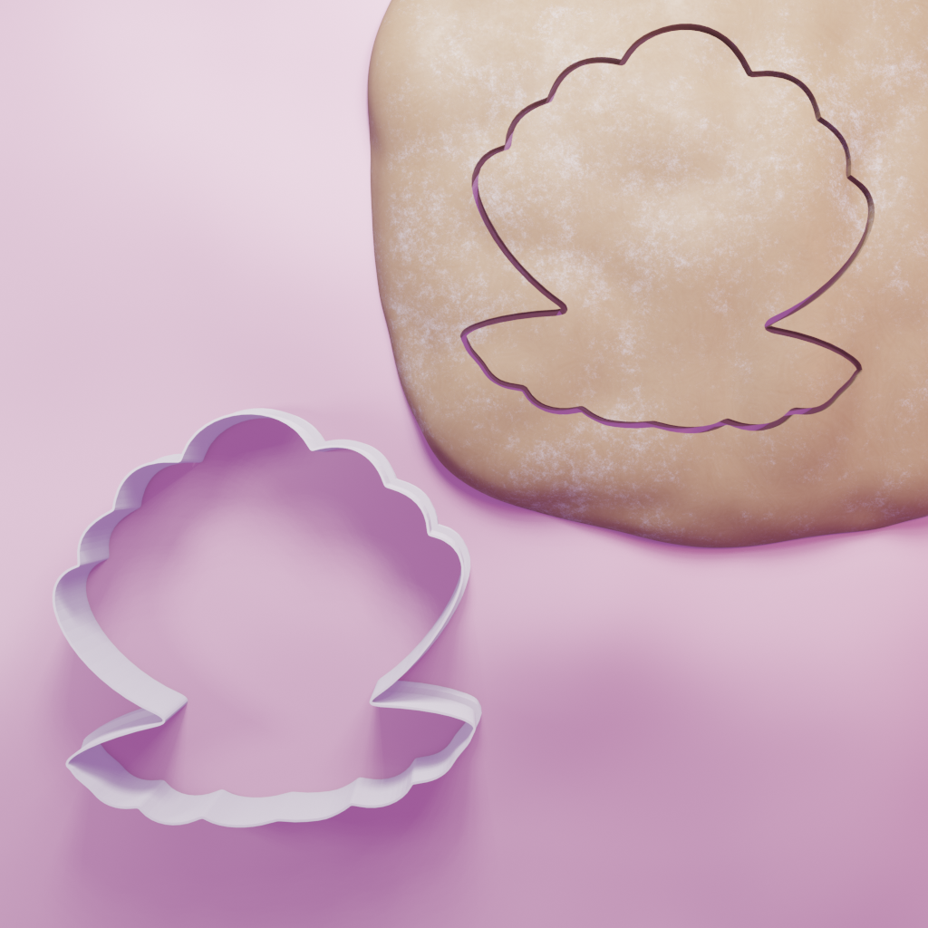 Clamshell Cookie Cutter Biscuit dough baking sugar cookie gingerbread