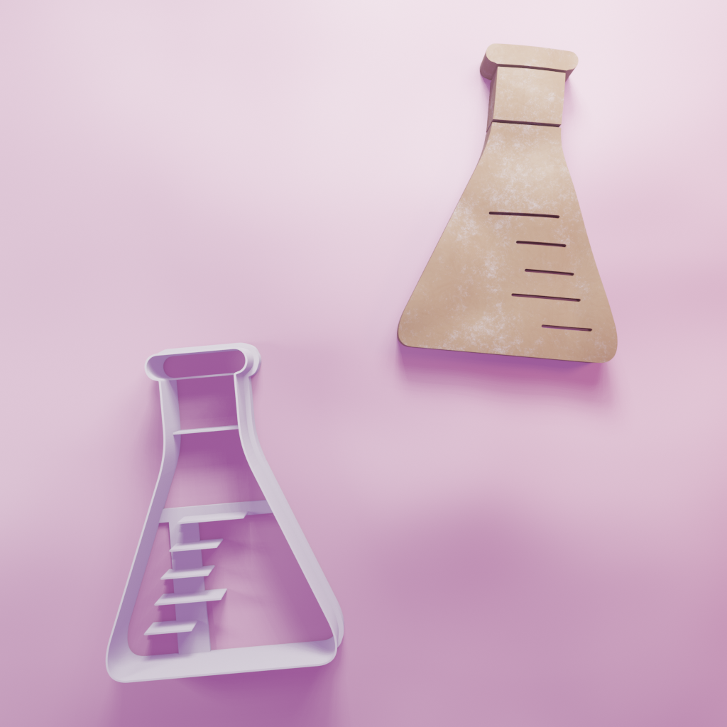 Conical Flask Detail Cookie Cutter Biscuit dough baking sugar cookie gingerbread