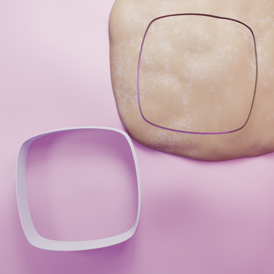 Convex Square Cookie Cutter Biscuit dough baking sugar cookie gingerbread