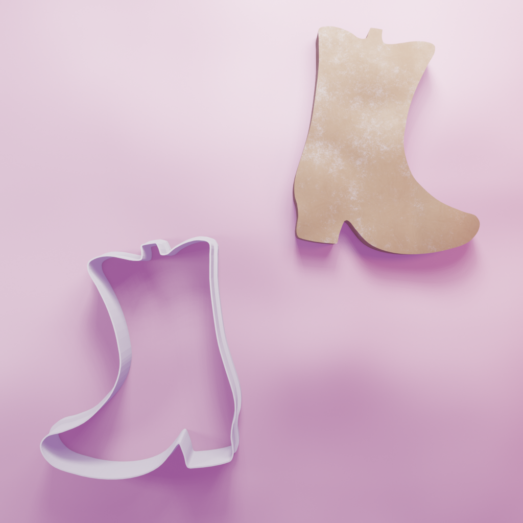 Cowboy Boot Cookie Cutter Biscuit dough baking sugar cookie gingerbread