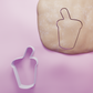 Cup with straw Cookie Cutter Biscuit dough baking sugar cookie gingerbread