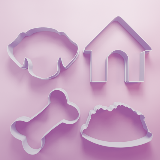 Dog Face Dog Pack – Cookie Cutters Biscuit dough baking sugar cookie gingerbread