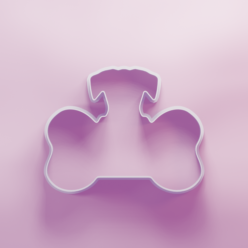 Dog with bone Cookie Cutter Biscuit dough baking sugar cookie gingerbread