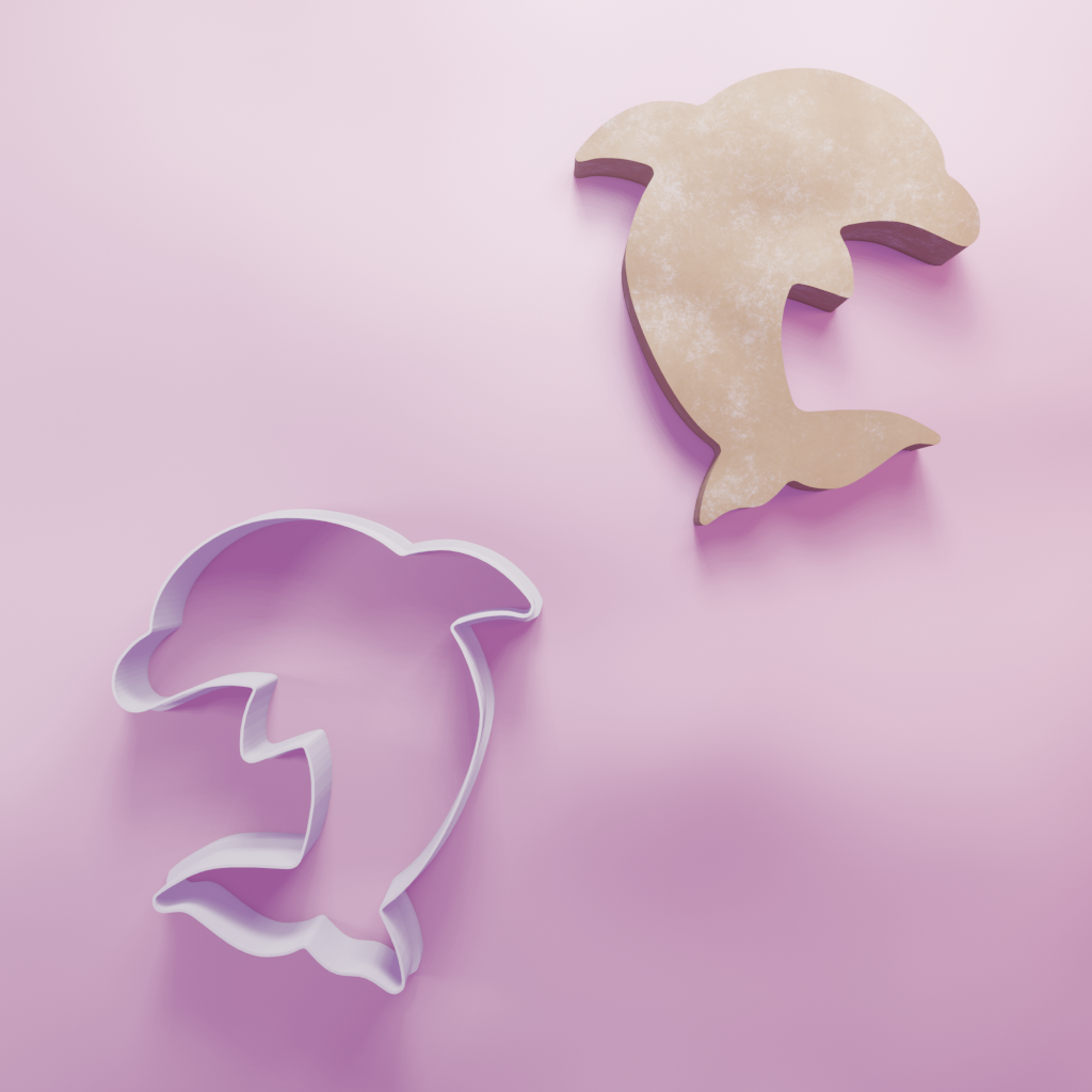 Dolphin Cookie Cutter Biscuit dough baking sugar cookie gingerbread