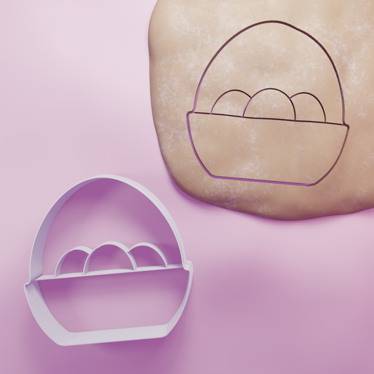 Easter Egg Basket Cookie Cutter Biscuit dough baking sugar cookie gingerbread