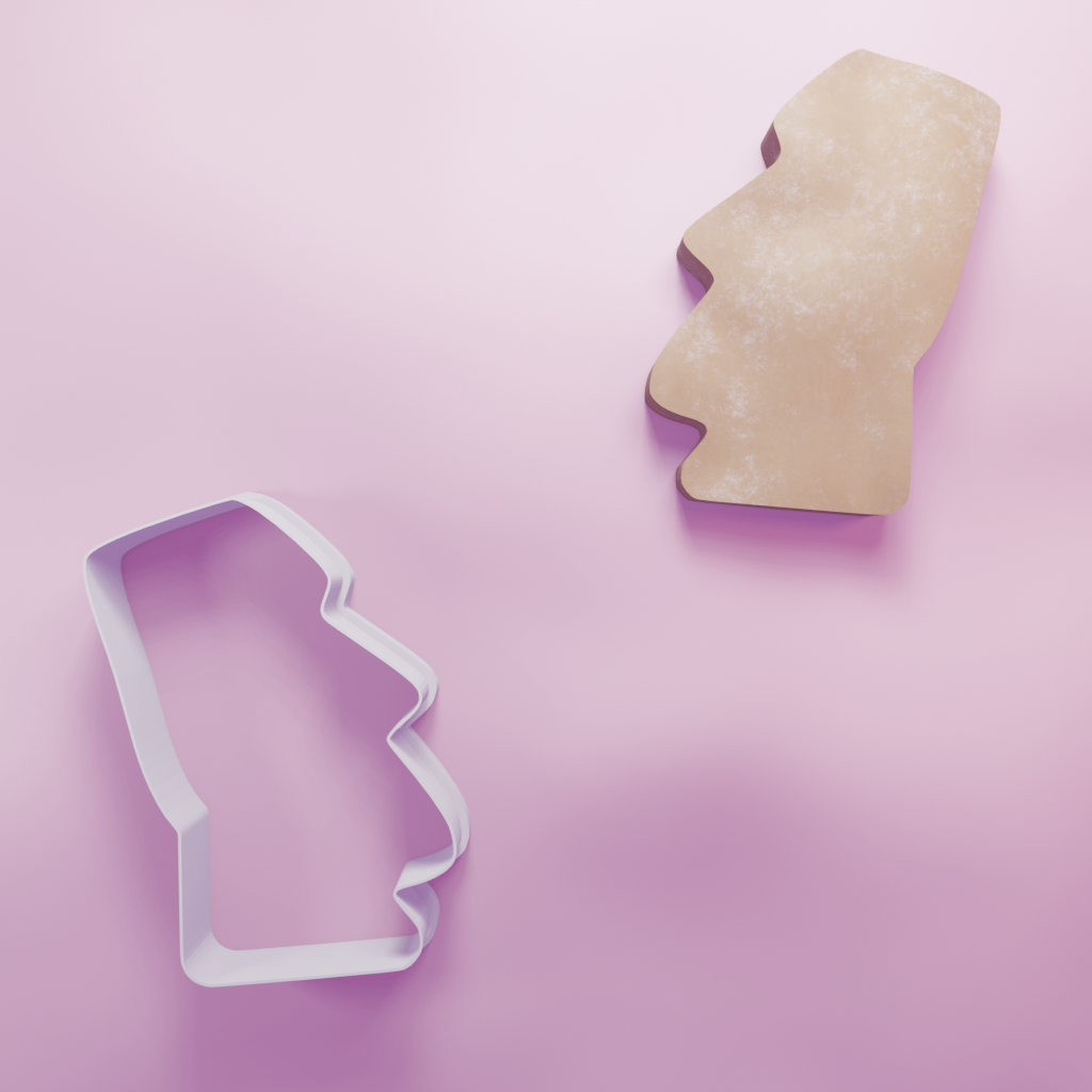 Easter Island Cookie Cutter Biscuit dough baking sugar cookie gingerbread