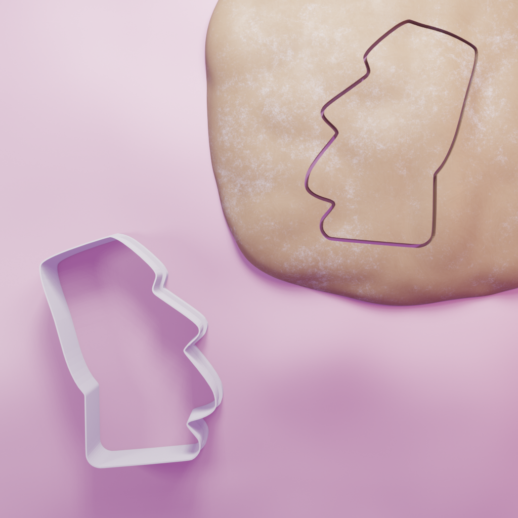 Easter Island Cookie Cutter Biscuit dough baking sugar cookie gingerbread