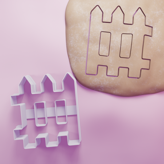 Fence detail Cookie Cutter Biscuit dough baking sugar cookie gingerbread